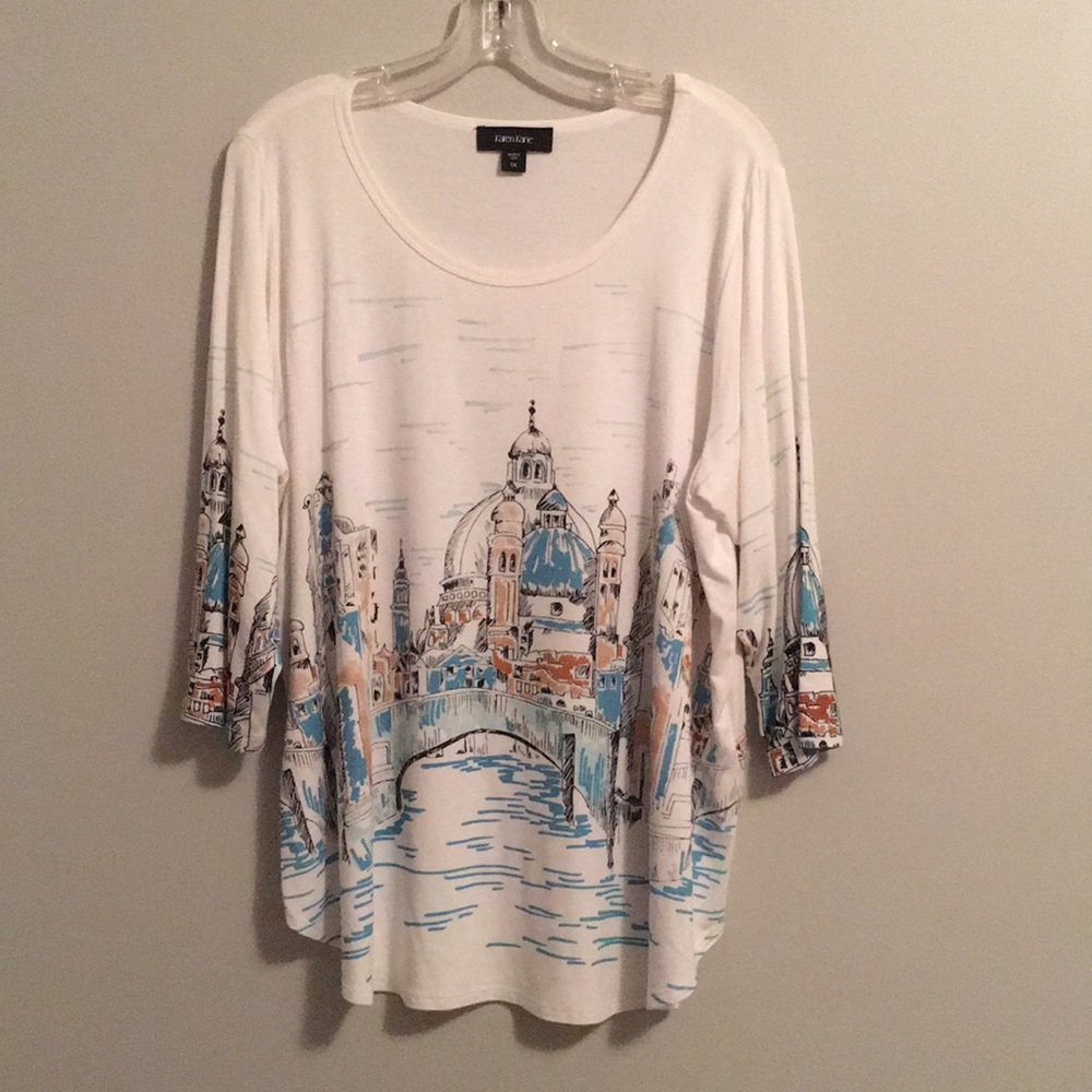 Karen Kane Graphic Blouse size 1X